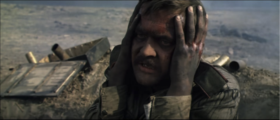 Ivan Mykolaichuk as artilleryman Savchuk